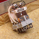  Here's a view of the relays with a solid peace of 14 gauge wire solder accoss each relay contact..